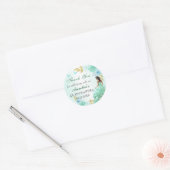 Mint Groen Prinses Jurk Quinceañera Verjaardag Ronde Sticker (Envelop)