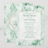 Mint Groen Roos Bloemen Vrijgezellenfeest Kaart (Voorkant / Achterkant)