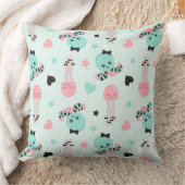 MINT GROEN ROZE GRIJS & ZWART PLUCHE DIEREN KUSSEN (Deken)