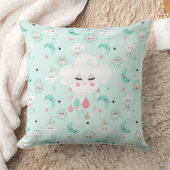 MINT GROEN ROZE GRIJS & ZWART PLUCHE DIEREN KUSSEN (Deken)