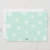 Mint Groen Roze Schattige Gnome Merry Vibes Christ Feestdagenkaart (Achterkant)