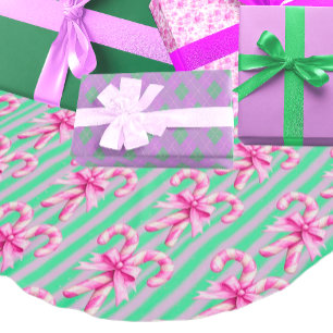 Mint Groen Roze Snoep Cane Kerst Kerstboom Rok