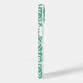 Mint groen scrollerpatroon Case-Mate iPhone case (Achterkant / Rechts)