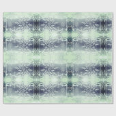 Mint groen snowflake inpakpapier (Vlak)