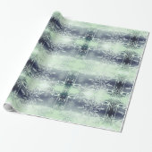 Mint groen snowflake inpakpapier (Uitgerold)