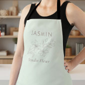 Mint Groen | Stijlvolle Bloemen Medewerker Schort