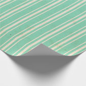 Mint groen strippapier cadeaupapier (Hoek)