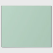 Mint groen vast licht, natuurlijk cadeaupapier (Vlak)