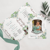 Mint Groen Western Charro Quinceañera Programma