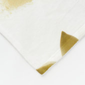 Mint Groen Wit Goud Roos Bloemen Fleece Deken (Hoek)