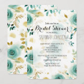 Mint Groen Wit Goud Roos Vrijgezellenfeest Kaart (Voorkant / Achterkant)