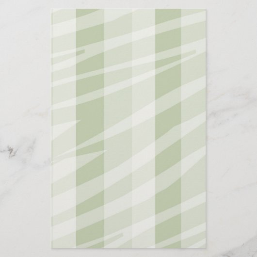 Mint Groen Witte Zebra Strepen Briefpapier (Voorkant)