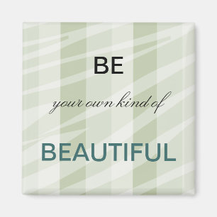 Mint Groen Witte Zebra Strepen Magneet