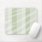 Mint Groen Witte Zebra Strepen Muismat (Met muis)