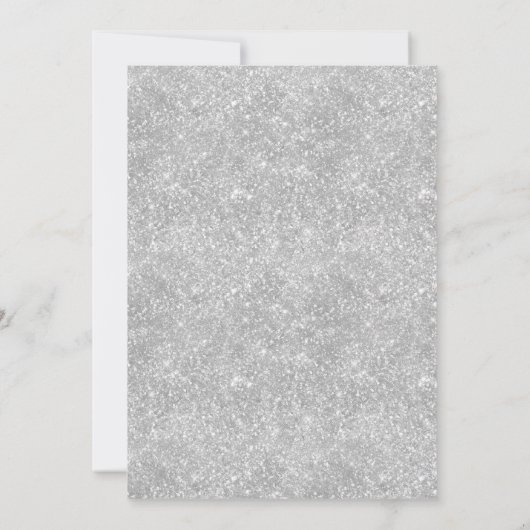 Mint Groen Zilveren Jurk Mis Quince Quinceañera Save The Date (Achterkant)