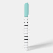 Mint groen zwart strepen patroon modern Case-Mate iPhone case (Achterkant / Rechts)