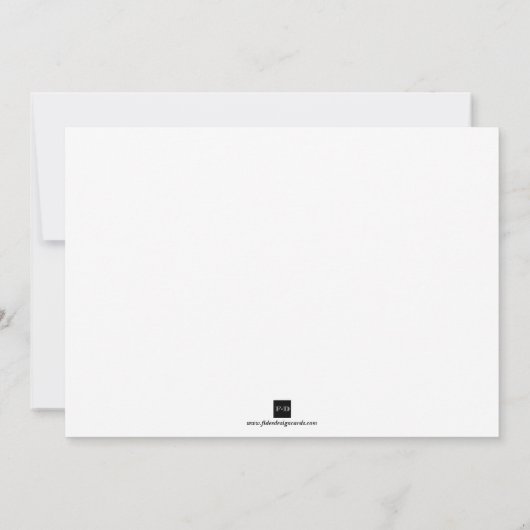 Mint-groene antiek grunge monogram bruiloft kaart (Achterkant)