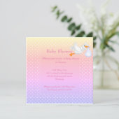 Mint-groene babydouche-uitnodiging voor eenstoreno kaart (Staand voorkant)