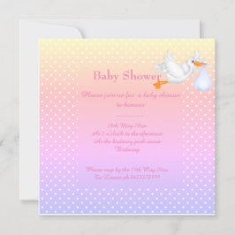 Mint-groene babydouche-uitnodiging voor eenstoreno kaart