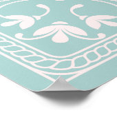 Mint Groene  bloei Poster (Hoek)