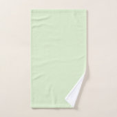 Mint Groene Bloemen en witte handdoek set (Handdoek)