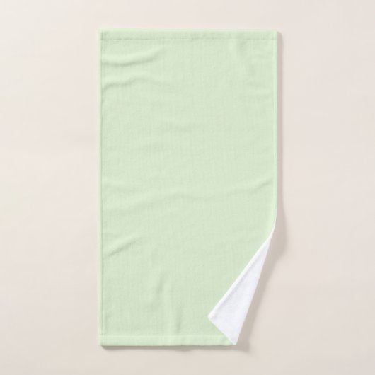 Mint Groene Bloemen en witte handdoek set (Handdoek)