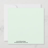 Mint groene crème en chocolade chip quilt patroon kaart (Achterkant)