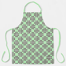 Mint groene crème en chocolade chip quilt patroon