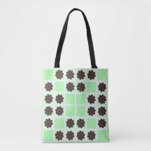 Mint groene crème en chocolade chip quilt patroon
