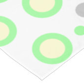 Mint Groene Crème Lichtgrijze Polka Dots Tafelkleed (Gekanteld)