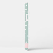 Mint Groene Dalmatische Stippen, Vlekken, Jouw naa Case-Mate iPhone Case (Achterkant / Rechts)