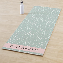Mint Groene Dalmatische Stippen, Vlekken, Jouw naa Yogamat