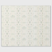 Mint Groene Linten en Bogen met Gouden Strepen Gif Cadeaupapier (Vlak)