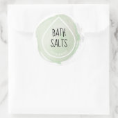 Mint Groene Olie Drop Essentiële Olie Craft Label (Tas)