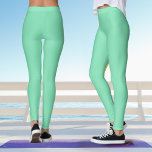 Mint Groene Pastel Yoga Leggings<br><div class="desc">Deze pastel mint groene yoga leggings kunnen worden gekoppeld aan de geometrische mint groene namaste tanktop in dit collectie.</div>