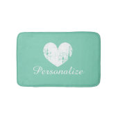 Mint-groene  rustige hardbadmat tapijt badmat (Voorkant)