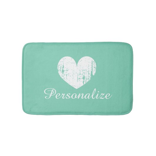 Mint-groene rustige hardbadmat tapijt badmat (Voorkant)