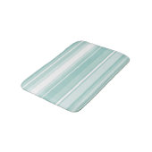 Mint-groene strepen badmat (Gekanteld)