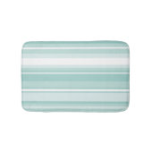 Mint-groene strepen badmat (Voorkant)
