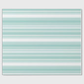 Mint-groene strepen cadeaupapier (Vlak)