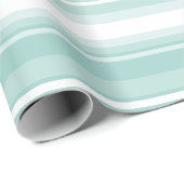 Mint-groene strepen cadeaupapier (Rol Hoek)