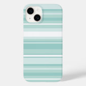 Mint-groene strepen Case-Mate iPhone case (Achterkant)