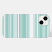 Mint-groene strepen Case-Mate iPhone case (Achterkant (horizontaal))