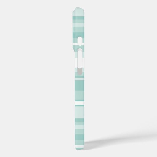 Mint-groene strepen Case-Mate iPhone case (Achterkant / Links)