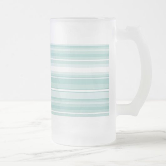 Mint-groene strepen matglas bierpul (Rechts)