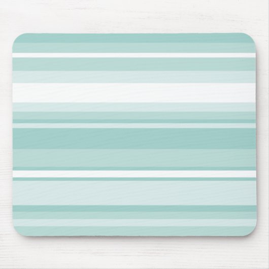 Mint-groene strepen muismat (Voorkant)
