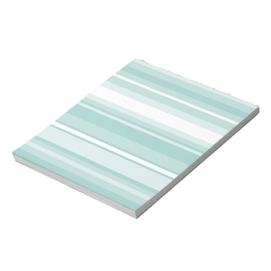 Mint-groene strepen notitieblok (Linkerzijde)
