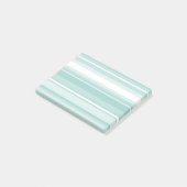 Mint-groene strepen post-it® notes (Schuin)