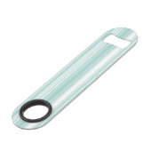 Mint-groene strepen speed flessenopener (Voorkant Gekanteld)
