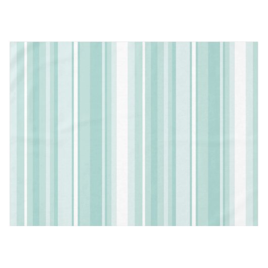 Mint-groene strepen tafelkleed (Voorkant (Horizontaal))